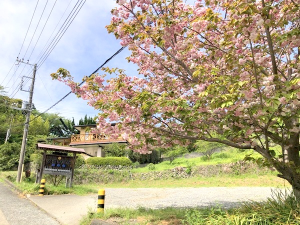 佐奈田霊社の駐車場