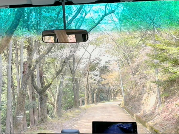 書寫山圓教寺のマイクロバスからの風景