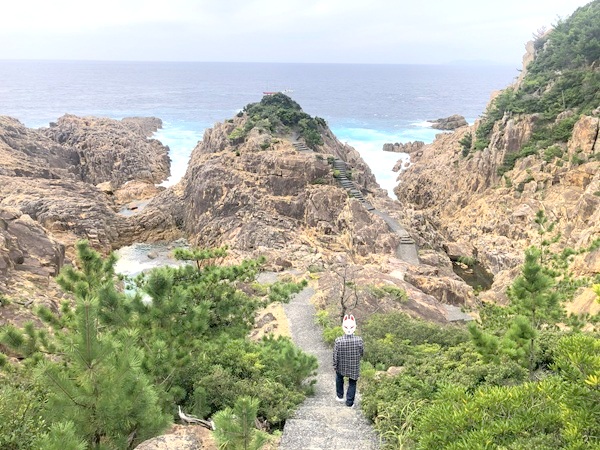 高知県の龍宮神社の海と岩が見える全景