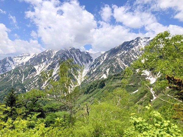 白馬三山を上から眺める絶景
